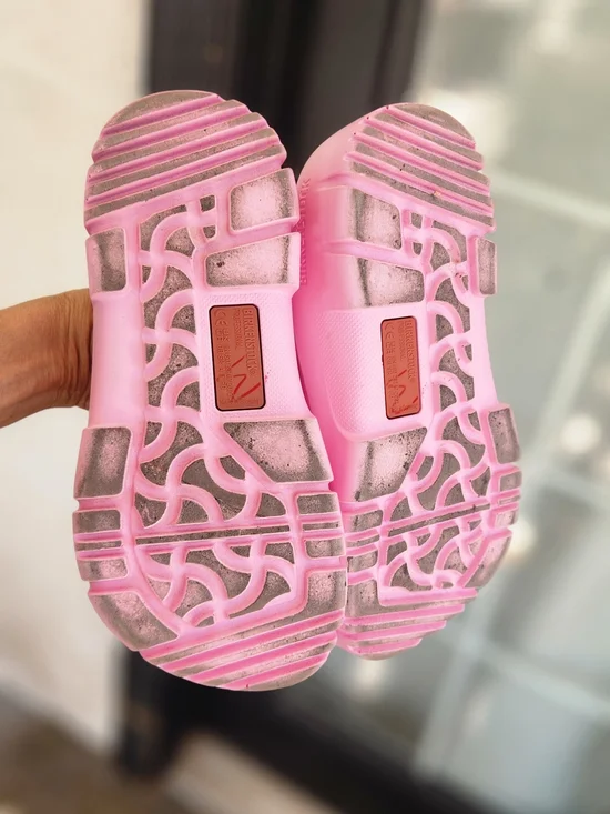 Women's Pink Slip-On Platform Clog - Picture 3 of 6